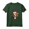 Cane Foxhound americano divertente Woofy Natale - Maglietta con Collo a V per Amanti dei Cani - Regalo Perfetto per Natale