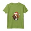 Cane Foxhound americano divertente Woofy Natale - Maglietta con Collo a V per Amanti dei Cani - Regalo Perfetto per Natale
