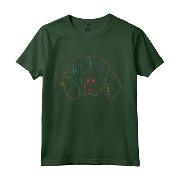 Cane Colorato Americano Foxhound Maglietta - Leggera e Taglio Classico - Ideale per Amanti degli Animali