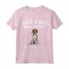 Solo Un Ragazzo Che Ama Cani Foxhound Americano Maglietta - Divertente Regalo per Amanti dei Cani