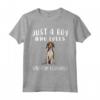 Solo Un Ragazzo Che Ama Cani Foxhound Americano Maglietta - Divertente Regalo per Amanti dei Cani