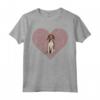 L'Impronta Digitale Amore Foxhound Americano Maglietta - Regalo Divertente per Amanti dei Cani - Ideale per San Valentino