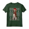 Natale Ugly Christmas Foxhound Americano Maglietta - Regalo Divertente per Amanti dei Cani - Santa Hat Xmas Design