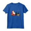Divertente Cane Foxhound americano Babbo Natale Passeggiata di Natale - Maglietta per Amanti dei Cani - Regalo Perfetto per il Natale del tuo Foxhound americano