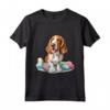 Inglese Foxhound Cane Razza Buona Pasqua - Maglietta Happy Easter per Uomini, Donne e Bambini - Ideale per gli Amanti dei Foxhound Inglesi