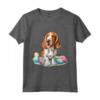 Inglese Foxhound Cane Razza Buona Pasqua - Maglietta Happy Easter per Uomini, Donne e Bambini - Ideale per gli Amanti dei Foxhound Inglesi