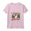 Donna Cane di Natale Divertente Inglese Foxhound Maglietta con Collo a V - Ideale per le Vacanze in Famiglia