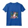 Donna Cane di Natale Divertente Inglese Foxhound Maglietta con Collo a V - Ideale per le Vacanze in Famiglia