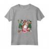 Donna Cane di Natale Divertente Inglese Foxhound Maglietta con Collo a V - Ideale per le Vacanze in Famiglia