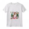 Donna Cane di Natale Divertente Inglese Foxhound Maglietta con Collo a V - Ideale per le Vacanze in Famiglia