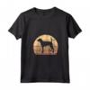 Donna Retrò Tramonto Inglese Foxhound Maglietta con Collo a V - Regalo per Amanti degli English Foxhound - Acquista Online