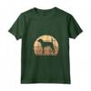 Donna Retrò Tramonto Inglese Foxhound Maglietta con Collo a V - Regalo per Amanti degli English Foxhound - Acquista Online