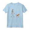 Divertente Cane Inglese Foxhound Scheletro Camminare - Maglietta Halloween per Proprietari di Cani - Regalo per Amanti dei Cani