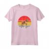 Foxhound Inglese Tramonto Retrò - Maglietta Design Vintage per Amanti dei Cani - Regalo Ideale per Natale o Compleanni