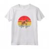 Foxhound Inglese Tramonto Retrò - Maglietta Design Vintage per Amanti dei Cani - Regalo Ideale per Natale o Compleanni