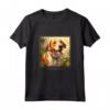 Foxhound Inglese Cane Giardino Fiori - Maglietta Pittura Animali Domestici per Mamma e Papà - Regalo Unico per Proprietari di Cani