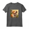 Foxhound Inglese Cane Giardino Fiori - Maglietta Pittura Animali Domestici per Mamma e Papà - Regalo Unico per Proprietari di Cani