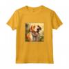 Foxhound Inglese Cane Giardino Fiori - Maglietta Pittura Animali Domestici per Mamma e Papà - Regalo Unico per Proprietari di Cani