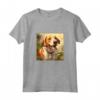 Foxhound Inglese Cane Giardino Fiori - Maglietta Pittura Animali Domestici per Mamma e Papà - Regalo Unico per Proprietari di Cani
