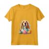 Donna Inglese Foxhound Cane Razza Buona Pasqua - Maglietta Happy Easter con Collo a V per Uomini, Donne e Bambini