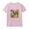 Foxhound Inglese Cane Giardino Fiori Pittura - Maglietta per Mamma e Papà, Ideale Regalo per Proprietari di Cani - Leggera e Confortevole