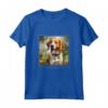 Foxhound Inglese Cane Giardino Fiori Pittura - Maglietta per Mamma e Papà, Ideale Regalo per Proprietari di Cani - Leggera e Confortevole