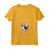 Donna Corridore e Foxhound Inglese - Maglietta con Collo a V per Amanti del Jogging - Slogan 'Miles of Smiles'