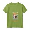 Donna Corridore e Foxhound Inglese - Maglietta con Collo a V per Amanti del Jogging - Slogan 'Miles of Smiles'
