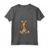 Donna Inglese Foxhound Cane Razza Buona Pasqua Uomini Donne Bambini Maglietta con Collo a V - Happy Easter English Foxhound Dog Breed - Ideale per Festeggiare la Pasqua con Stile