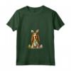 Donna Inglese Foxhound Cane Razza Buona Pasqua Uomini Donne Bambini Maglietta con Collo a V - Happy Easter English Foxhound Dog Breed - Ideale per Festeggiare la Pasqua con Stile