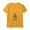 Donna Inglese Foxhound Cane Razza Buona Pasqua Uomini Donne Bambini Maglietta con Collo a V - Happy Easter English Foxhound Dog Breed - Ideale per Festeggiare la Pasqua con Stile