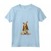 Donna Inglese Foxhound Cane Razza Buona Pasqua Uomini Donne Bambini Maglietta con Collo a V - Happy Easter English Foxhound Dog Breed - Ideale per Festeggiare la Pasqua con Stile