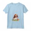 Donna Inglese Foxhound Cane Razza Buona Pasqua Uomini Donne Bambini - Maglietta Pasquale con Collo a V - Ideale per Festeggiare il Giorno di Pasqua con la Famiglia