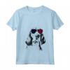 Donna Bandiera inglese Foxhound Dog 4 luglio America USA Maglietta con Collo a V - Regalo per Proprietari Foxhound Inglesi - Perfetto per il 4 luglio e Altre Occasioni