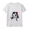 Donna Bandiera inglese Foxhound Dog 4 luglio America USA Maglietta con Collo a V - Regalo per Proprietari Foxhound Inglesi - Perfetto per il 4 luglio e Altre Occasioni