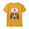 Inglese Foxhound Indossare un Cappello da Infermiera Maglietta - Ideale Regalo per Amanti dei Cani e Proprietari di Foxhound inglese