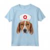 Inglese Foxhound Indossare un Cappello da Infermiera Maglietta - Ideale Regalo per Amanti dei Cani e Proprietari di Foxhound inglese