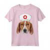 Inglese Foxhound Indossare un Cappello da Infermiera Maglietta - Ideale Regalo per Amanti dei Cani e Proprietari di Foxhound inglese