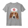Inglese Foxhound Indossare un Cappello da Infermiera Maglietta - Ideale Regalo per Amanti dei Cani e Proprietari di Foxhound inglese