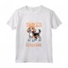 Corridore e Foxhound Inglese Maglietta - Miles of Smiles - Ideale per Amanti della Corsa e Cani Foxhound Inglesi