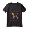 Donna Natale Foxhound Inglese - Maglietta Collo a V con Design Natalizio - Regalo Perfetto per Orgogliosi Proprietari di Foxhound Inglese