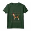 Donna Natale Foxhound Inglese - Maglietta Collo a V con Design Natalizio - Regalo Perfetto per Orgogliosi Proprietari di Foxhound Inglese
