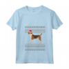Donna Natale Foxhound Inglese - Maglietta Collo a V con Design Natalizio - Regalo Perfetto per Orgogliosi Proprietari di Foxhound Inglese