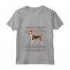 Donna Natale Foxhound Inglese - Maglietta Collo a V con Design Natalizio - Regalo Perfetto per Orgogliosi Proprietari di Foxhound Inglese