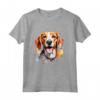 Inglese Foxhound Ritratto - Maglietta Opere d'arte per Proprietari di English Foxhound - Regalo Unico per Amanti dei Cani