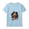 Donna Foxhound Inglese Maglietta con Collo a V - Design Divertente - Ideale per gli Amanti dei Cani da Caccia