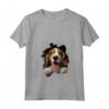 Donna Foxhound Inglese Maglietta con Collo a V - Design Divertente - Ideale per gli Amanti dei Cani da Caccia