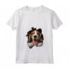 Donna Foxhound Inglese Maglietta con Collo a V - Design Divertente - Ideale per gli Amanti dei Cani da Caccia