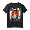Divertente Vintage Giapponese Dogzilla Inglese Foxhound Maglietta per Amanti dei Cani - Regalo Unico per Amici e Familiari