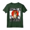 Divertente Vintage Giapponese Dogzilla Inglese Foxhound Maglietta per Amanti dei Cani - Regalo Unico per Amici e Familiari